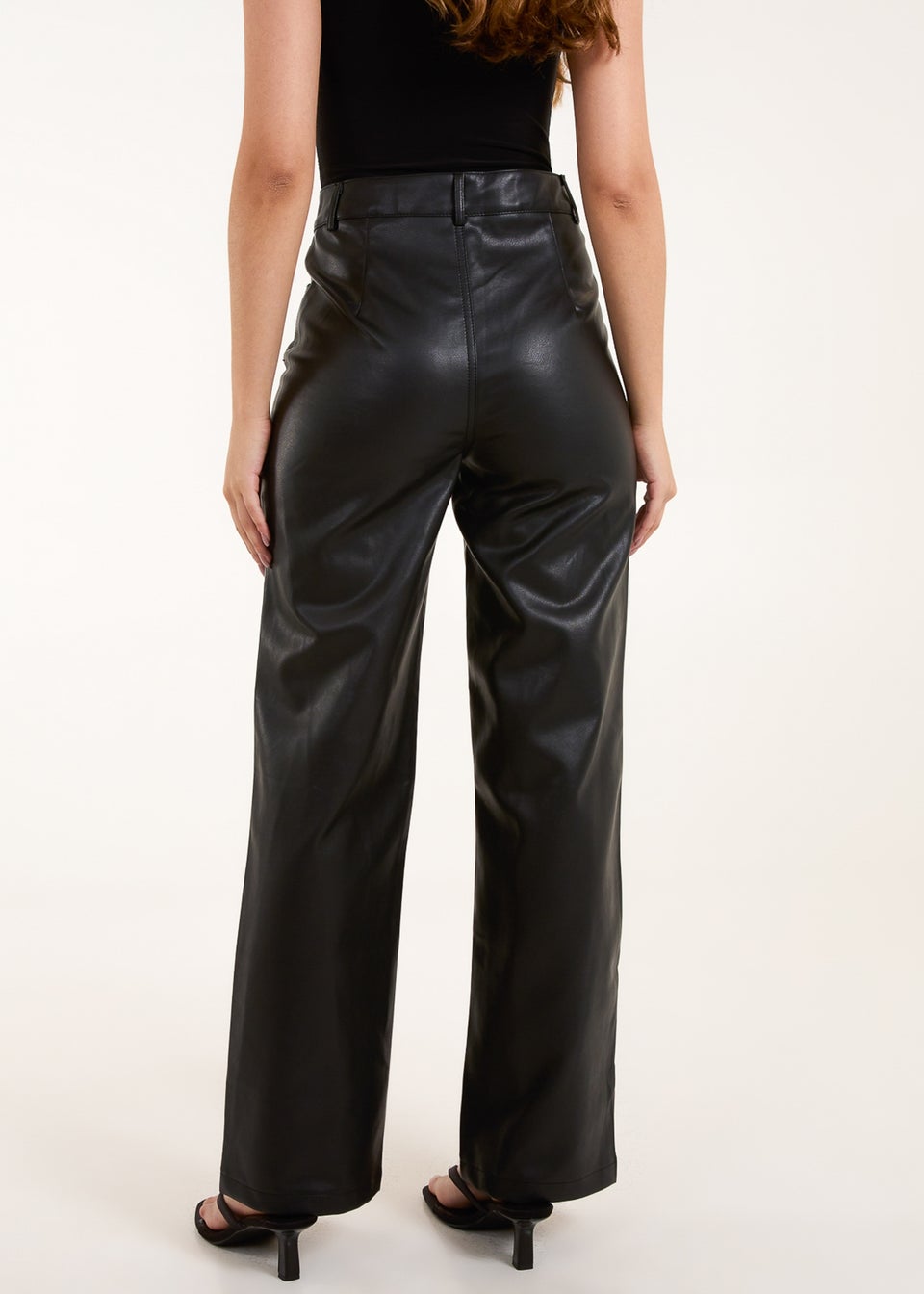 Leather look trousers matalan hot sale