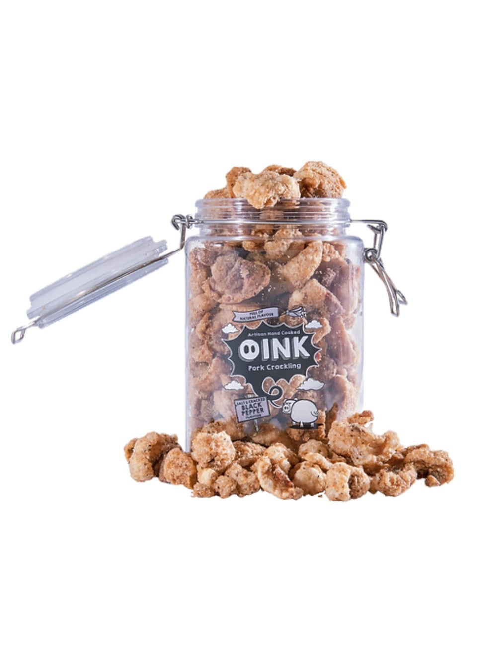 The Oink Company Pepper Pork Crackling Gifting Jar