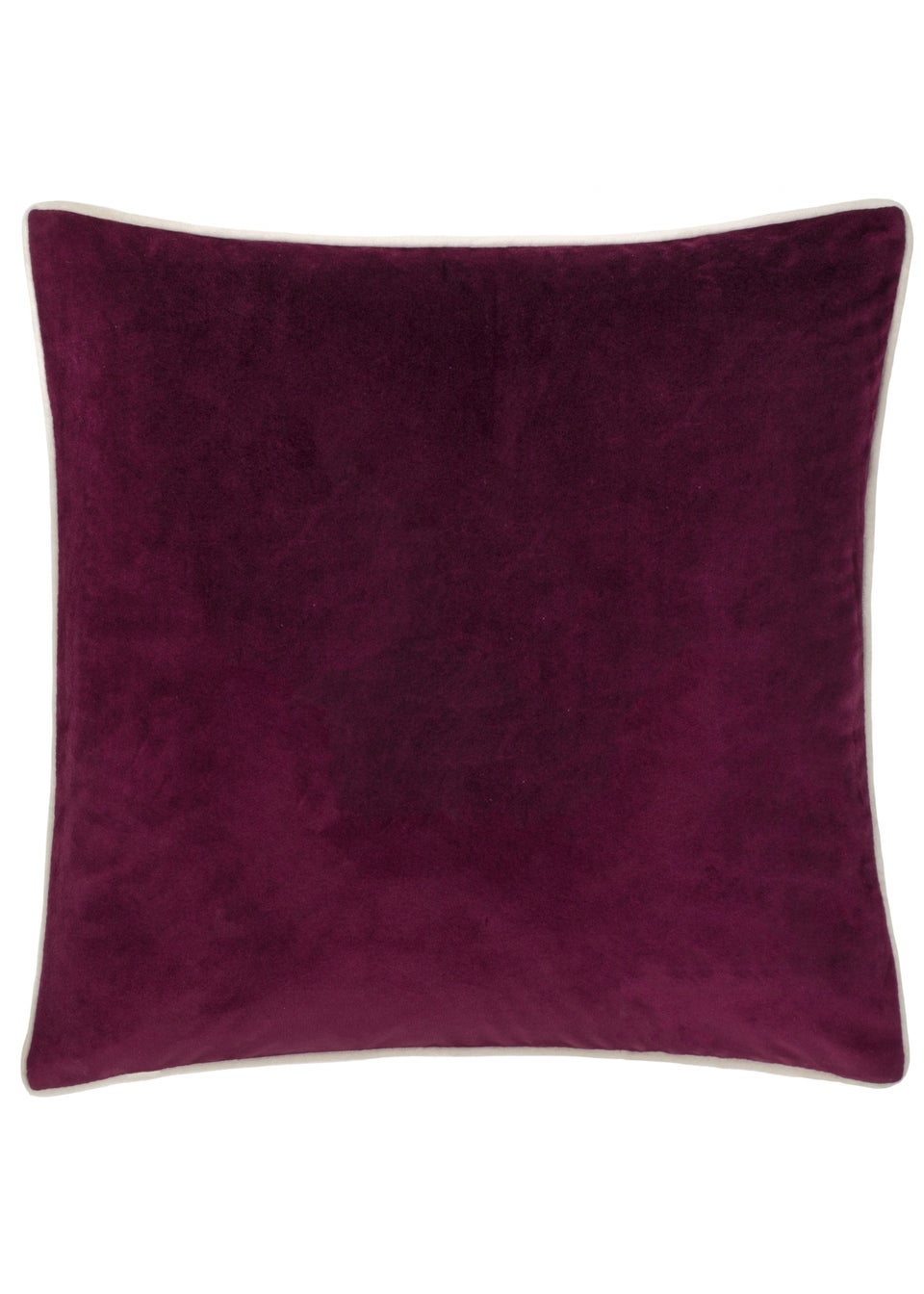 furn. Pineberry Forest Piped Velvet Filled Cushion (45cm x 45cm)