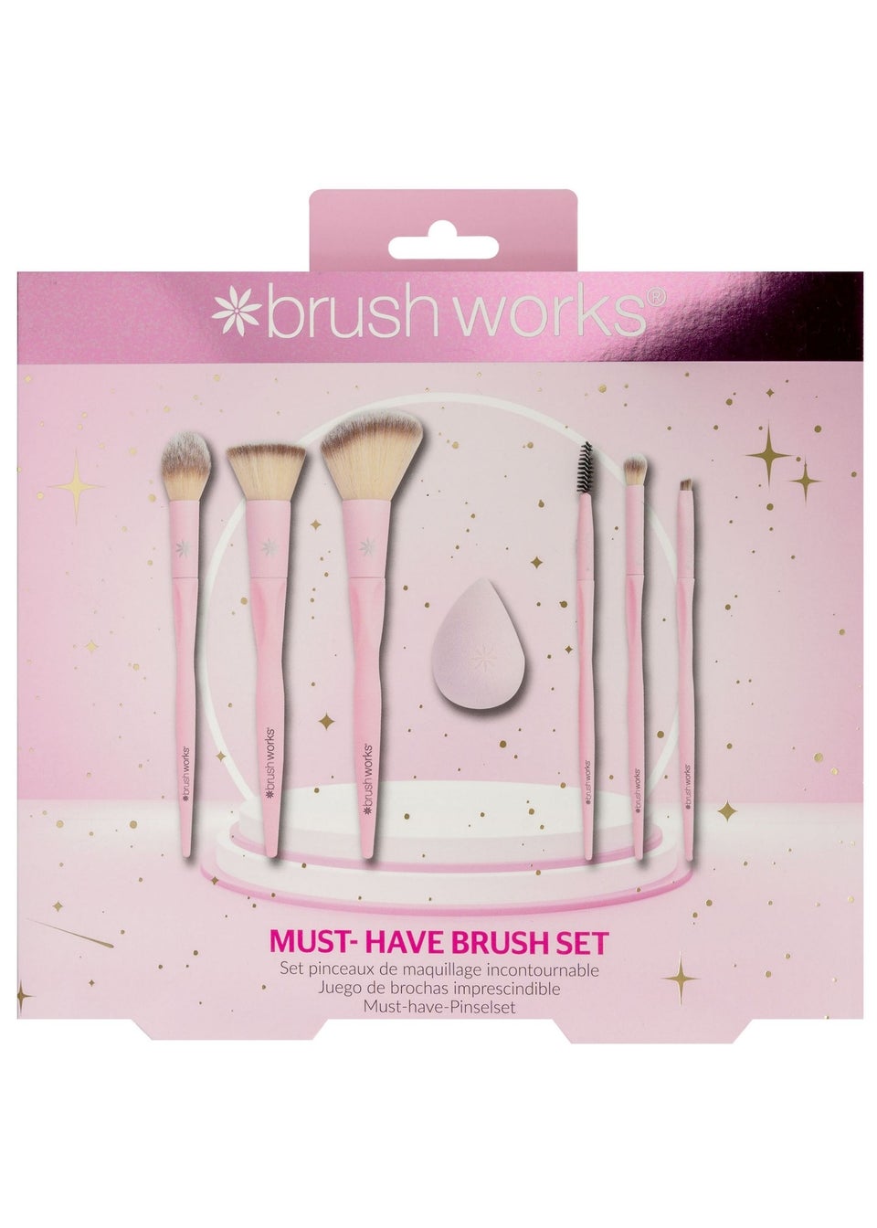 Brushworks Pastel Pink Must-Have Brush Set