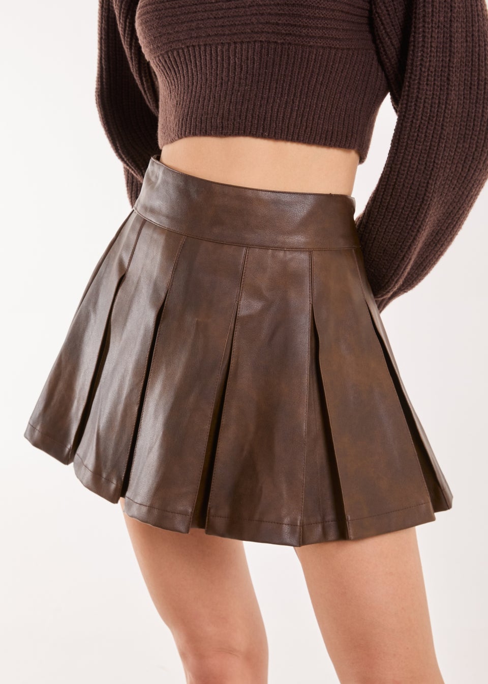 Faux leather mini skirt matalan hot sale