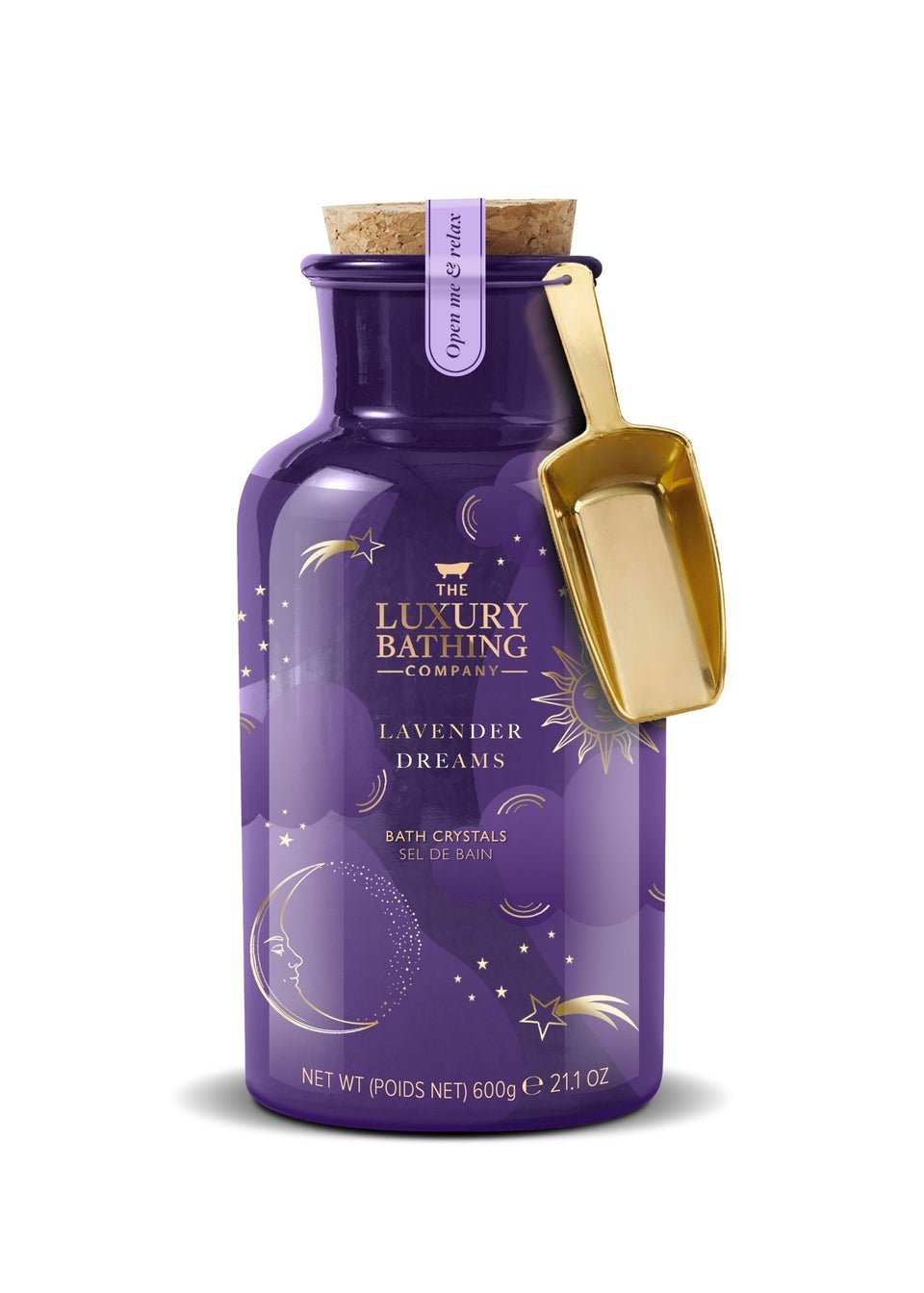 The Luxury Bathing Company Purple Bathtime Bliss Bath Crystals Jar