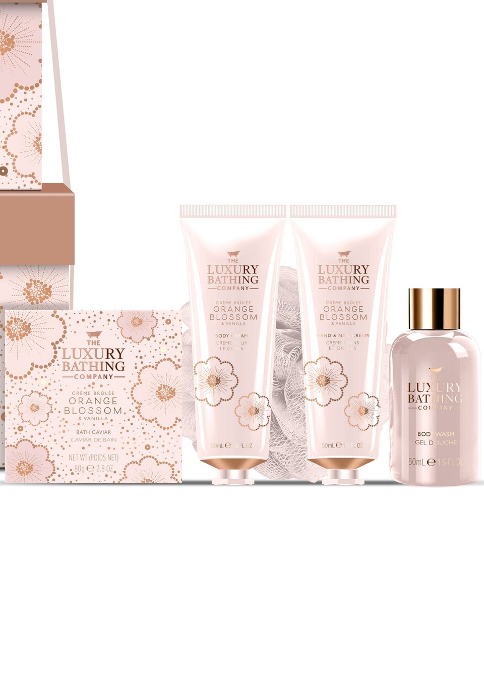 The Luxury Bathing Company Pastel Pink Complete Collection Stack Set