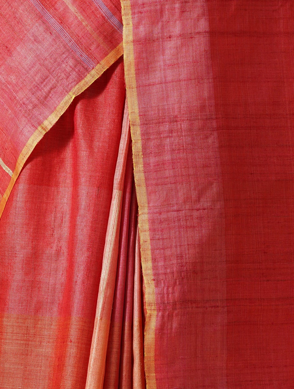 Kosala Maroon Red Tussar Hand Woven Saree