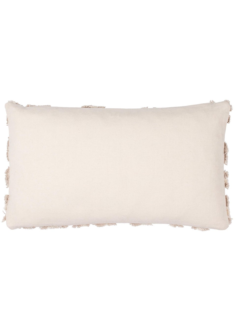 furn. Natural Maeve Tufted Cotton Filled Cushion (30cm x 50cm)
