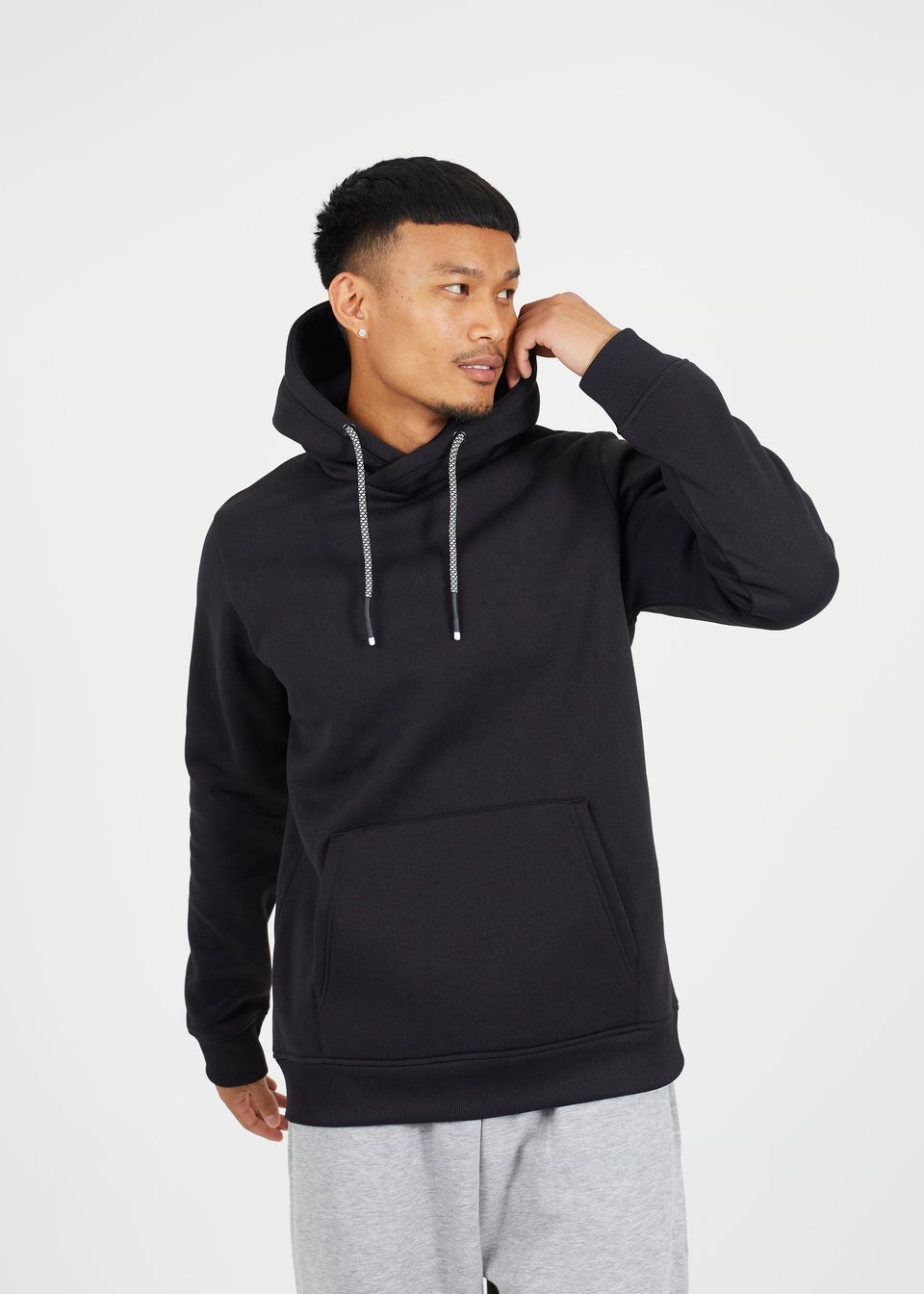 Brave Soul Black 2 Pack Overhead Hoodies Matalan