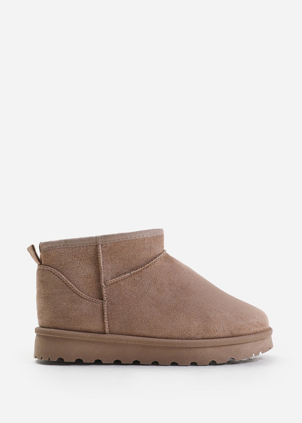 Where's That From Camel Faux-Suede Maple Faux Fur Slipper Boots