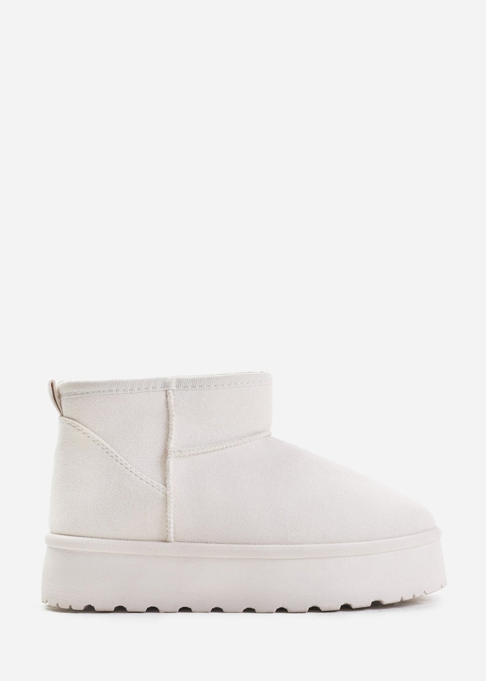 Where's That From Zyla Cream Faux-Suede Fur Lining Slipper Boots