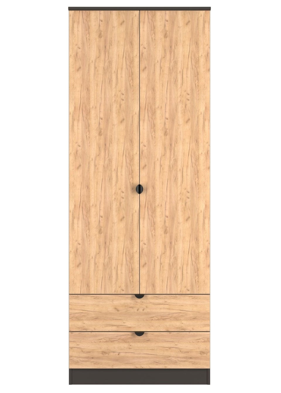 Swift Ready Assembled Arran 2 Drawer Double Wardrobe