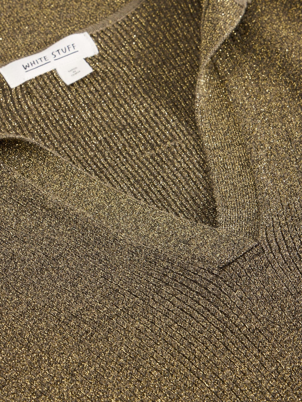 Glitzernder Rippenpullover Riley