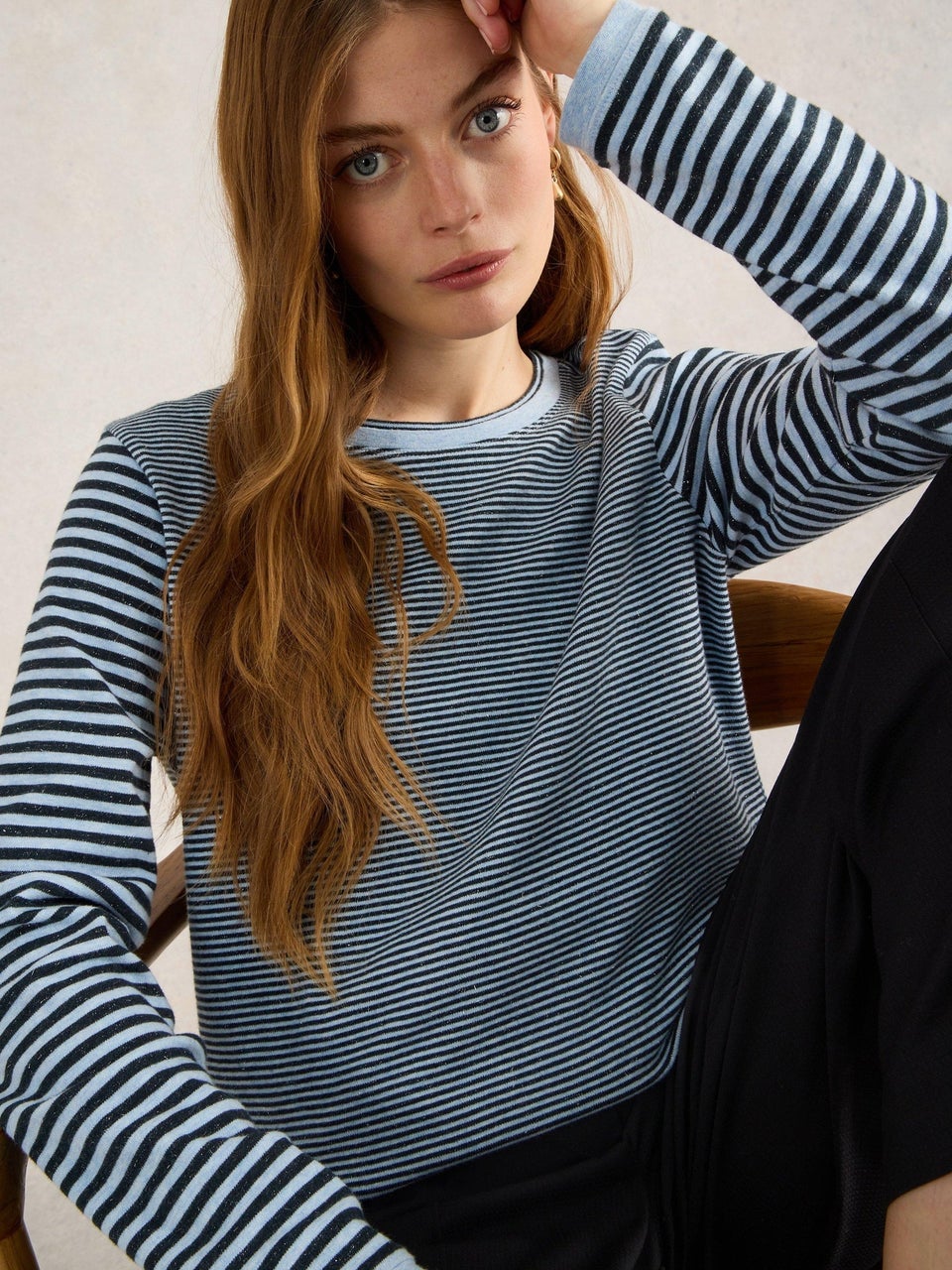 Langarmshirt Clara mit Glitzer