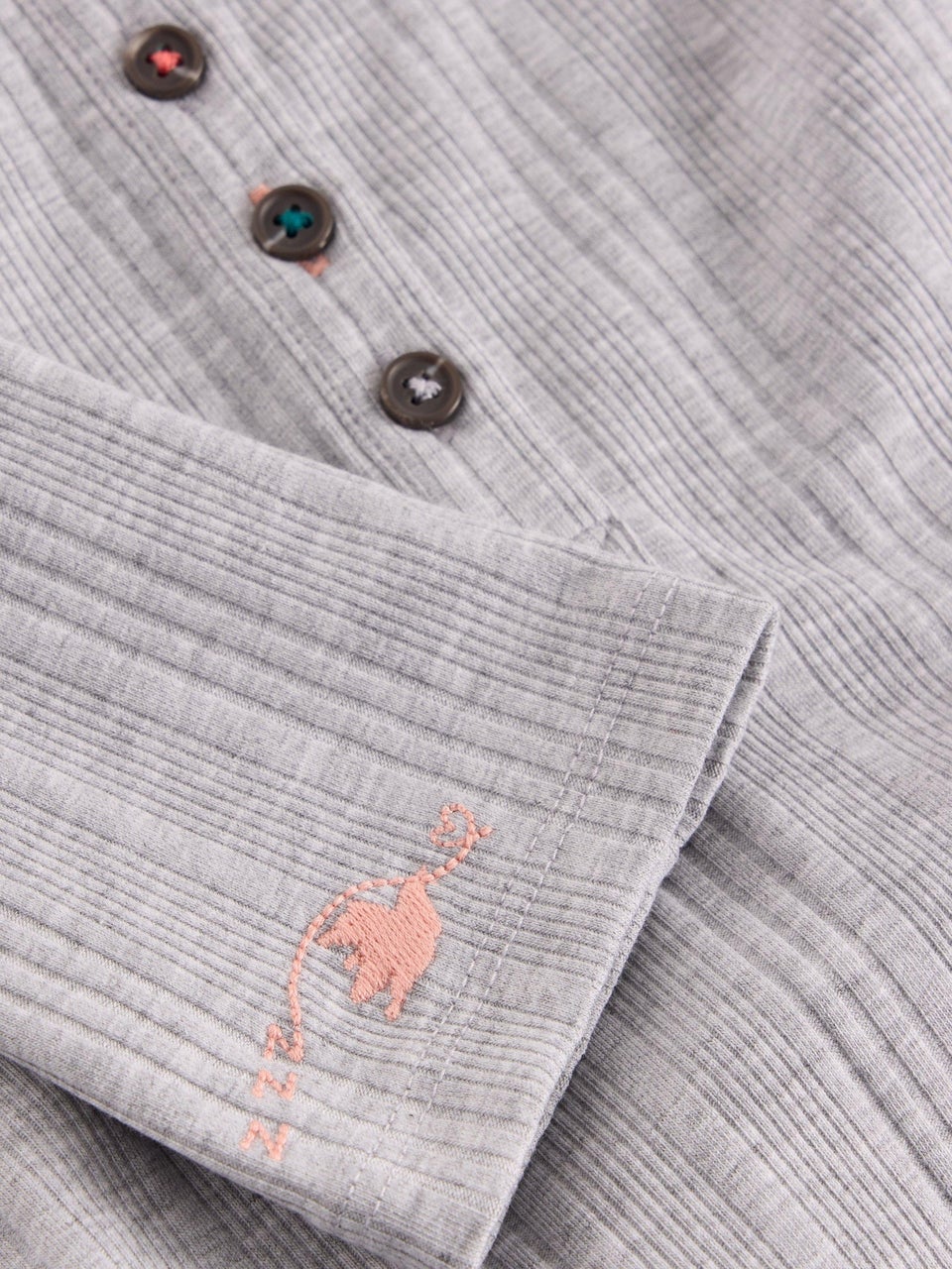 Geripptes Langarmshirt Hailey