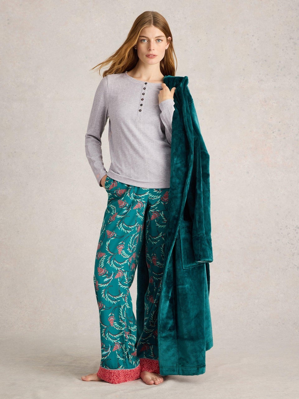 Geripptes Langarmshirt Hailey