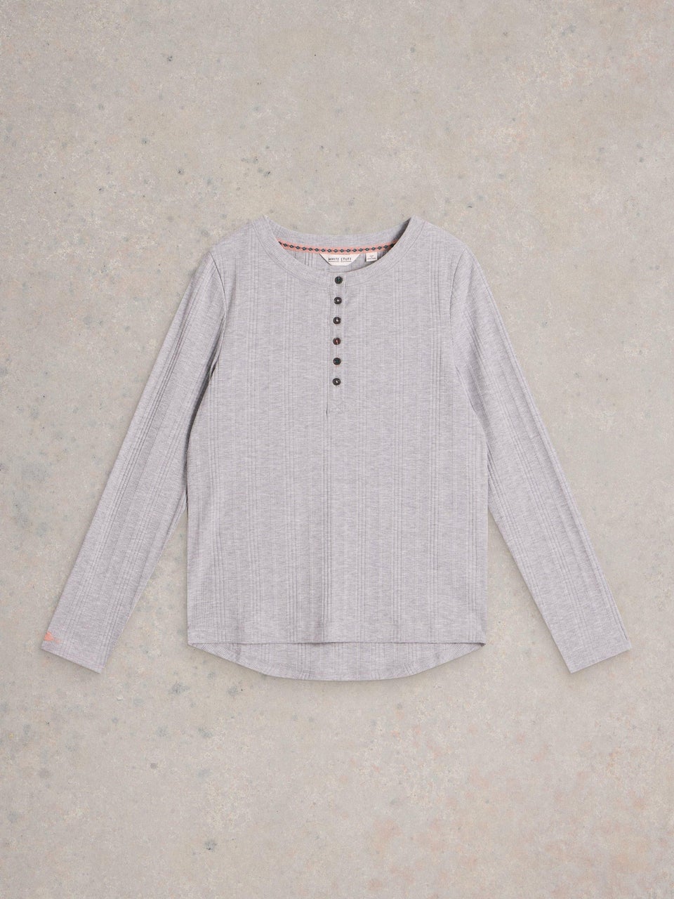 Geripptes Langarmshirt Hailey