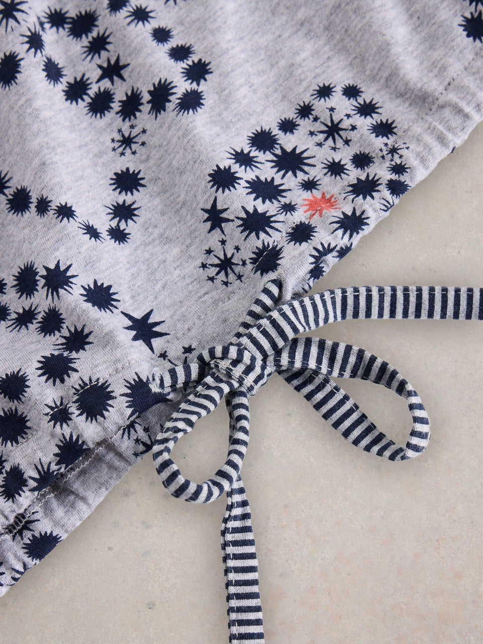 Pyjamatop Fern mit Bindeschleife