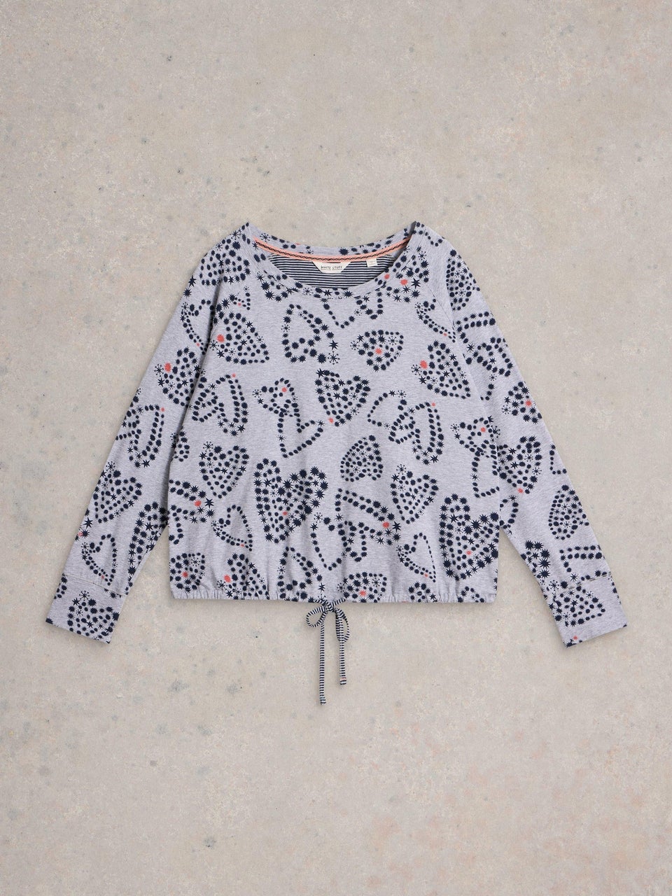Pyjamatop Fern mit Bindeschleife