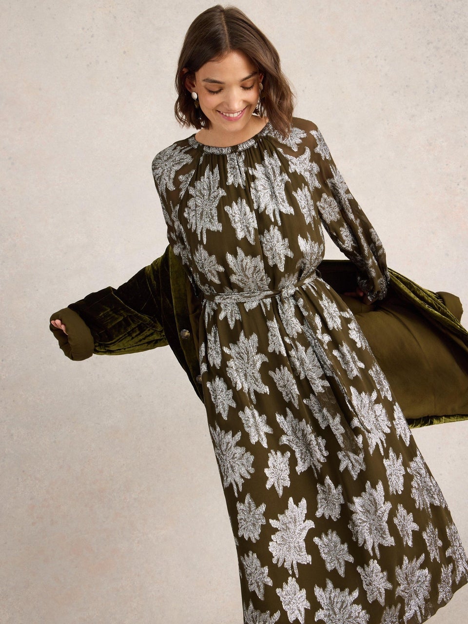 Jacquard Maxikleid Phoebe