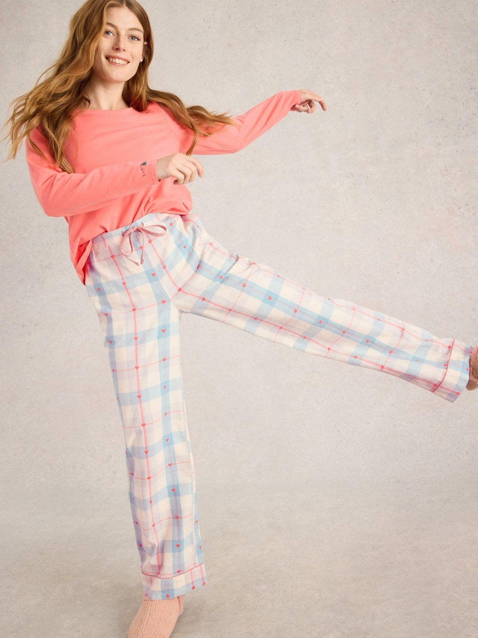 Karierte Pyjamahose Nina