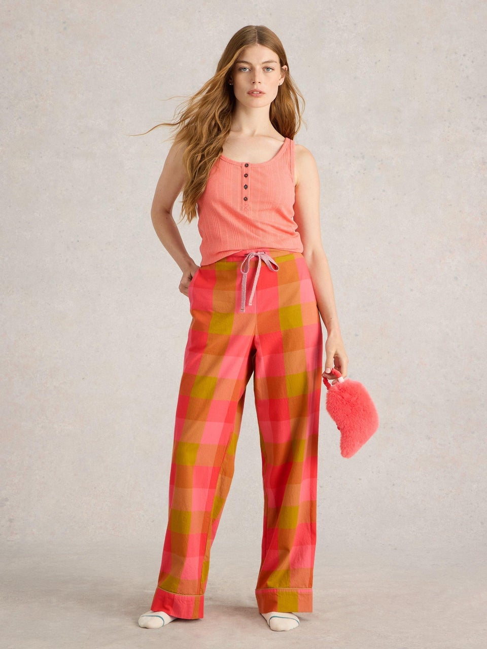 Karierte Pyjamahose Nina