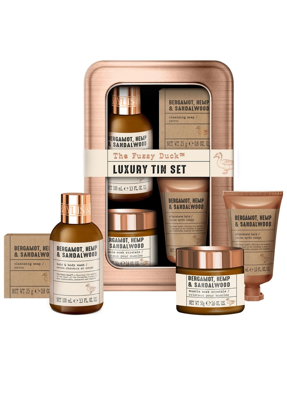 Baylis & Harding Bronze The Fuzzy Duck Luxury Tin Set