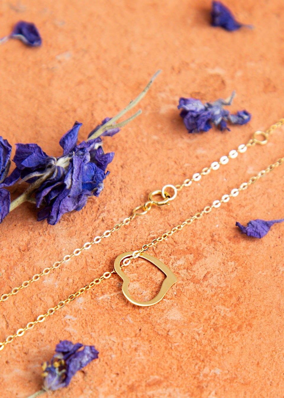 thumbnail image 2 of 9ct Gold Floating Heart Pendant / Charm – Choose Yellow, Rose, Or White Gold 2 of 4
