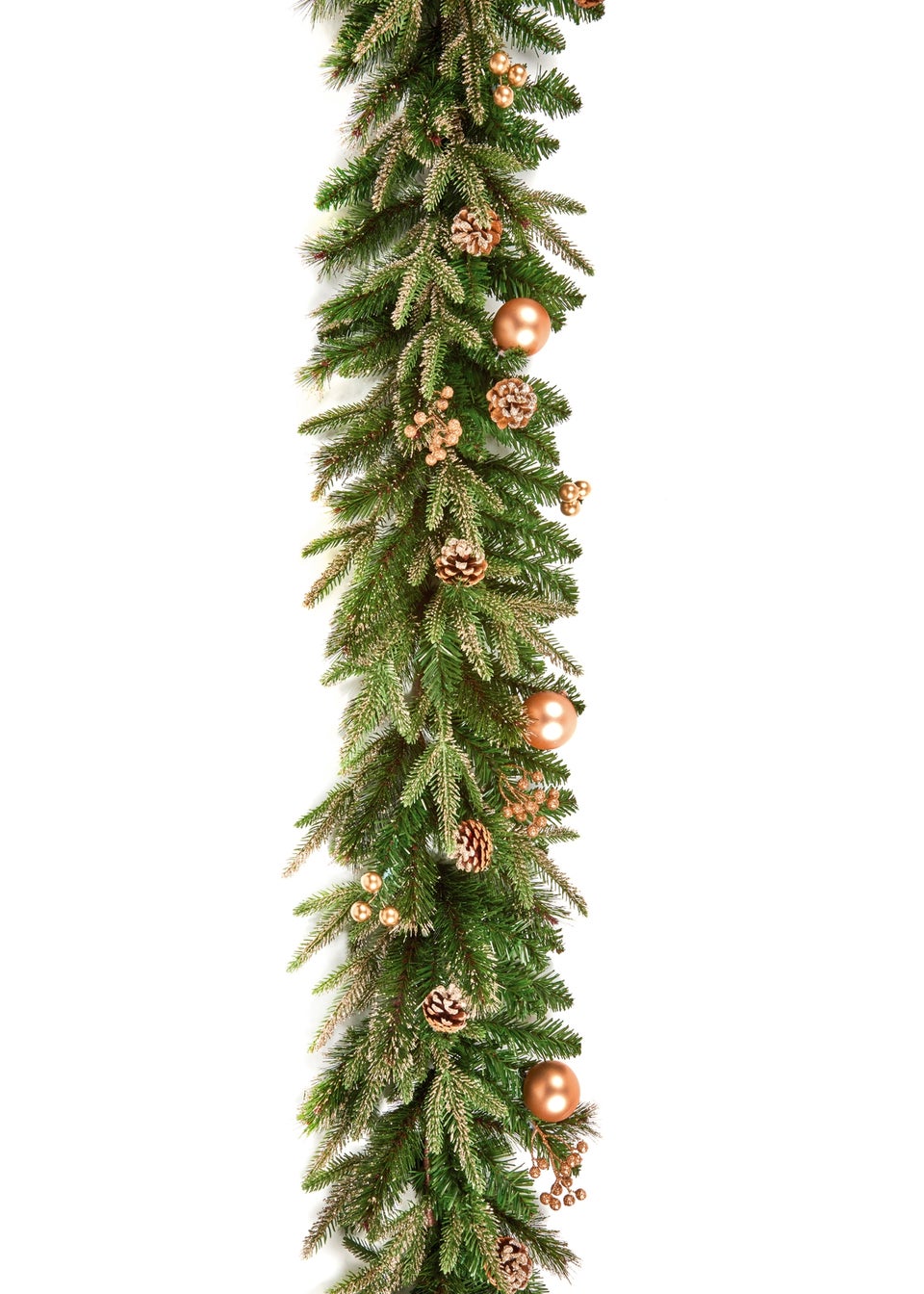 Premier Decorations Gold Baubles and Cones artificial Garland 180cm