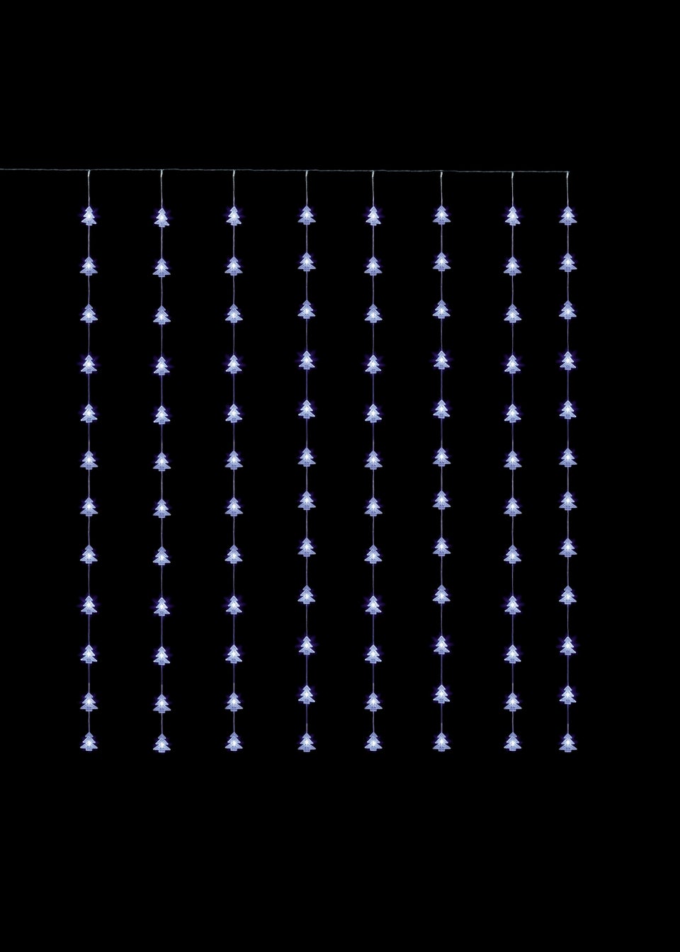 Premier Decorations 108 White LED Flexibright Christmas Tree Curtain Light