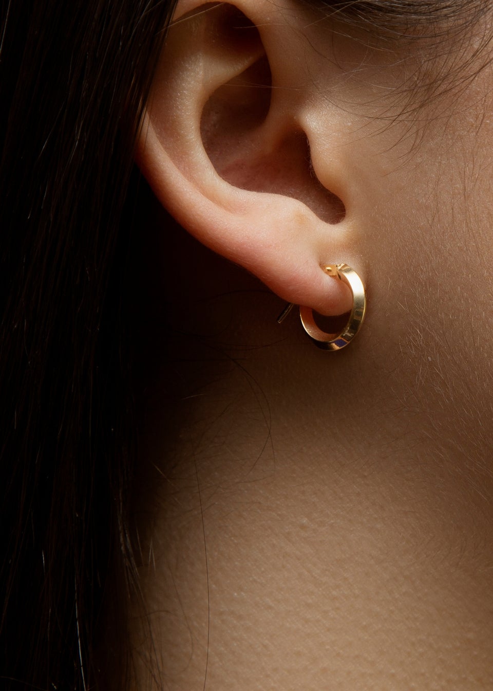 Golden Moments 9ct Yellow Gold Polished Hoop Creole Earrings
