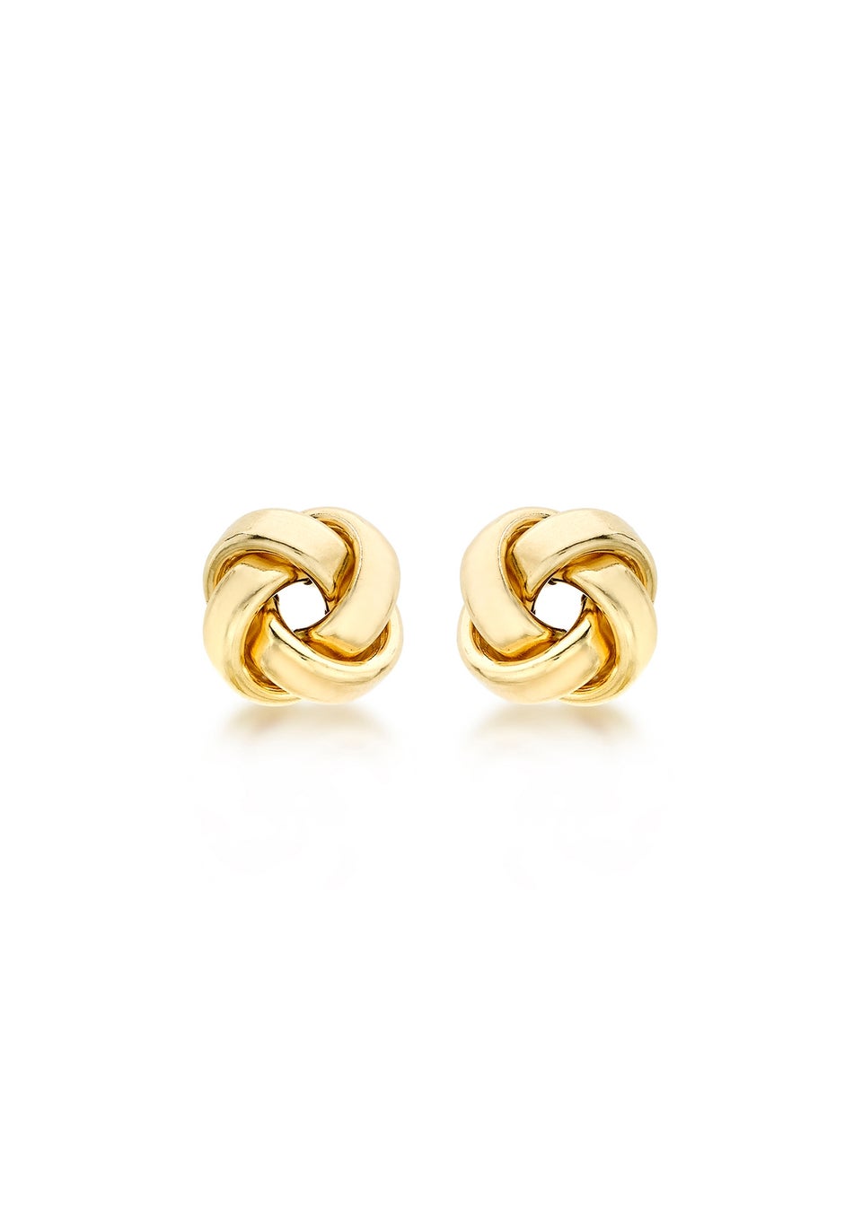 Golden Moments 9ct Yellow Gold Knot Stud Earrings