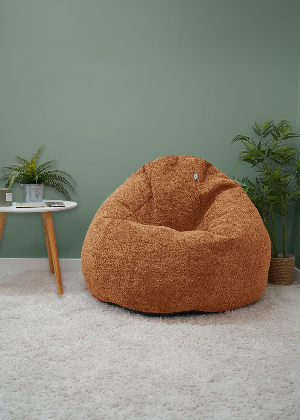 rucomfy Snug Slouchbag Rust Beanbag