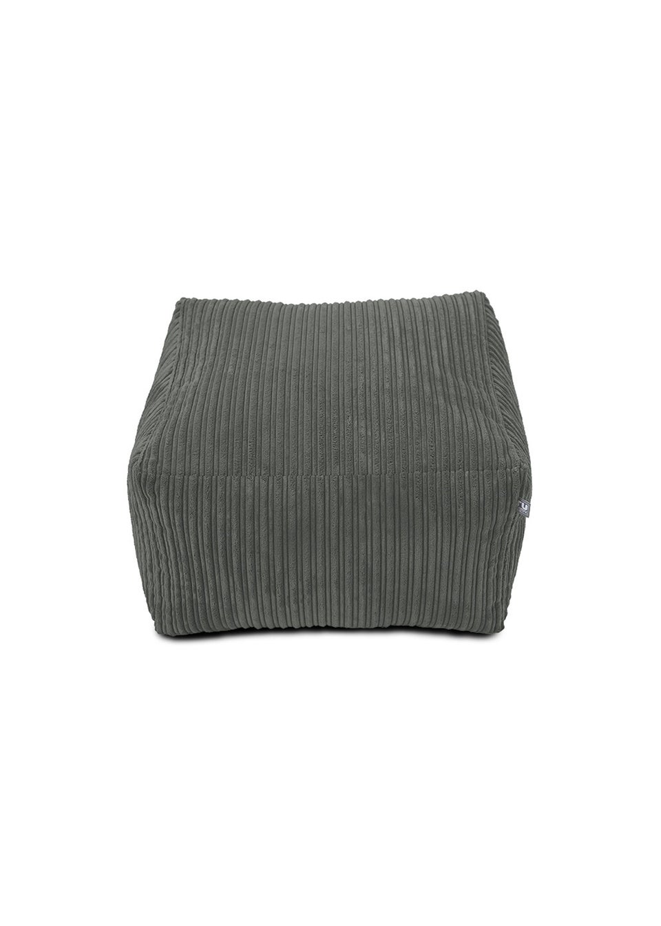 rucomfy Jumbo Cord Ottoman Slate Grey Beanbag