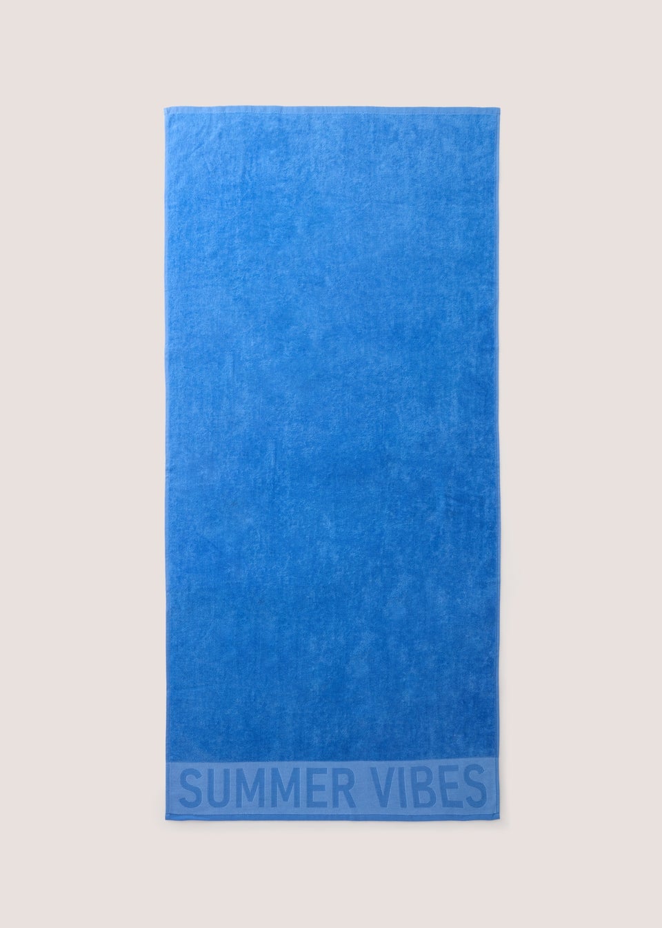 Blue Slogan Beach Towel