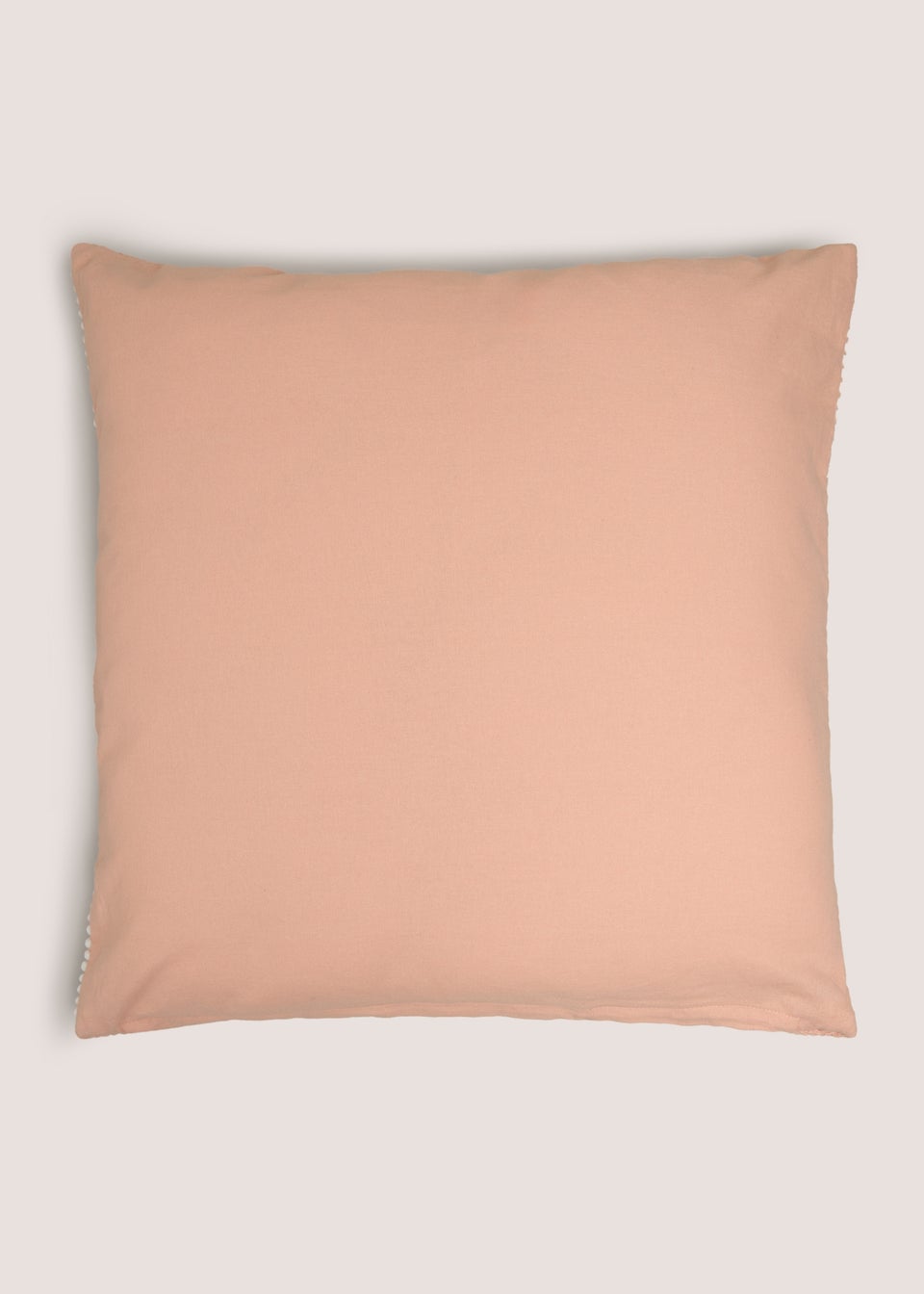Coral Bobble Stripe Cushion
