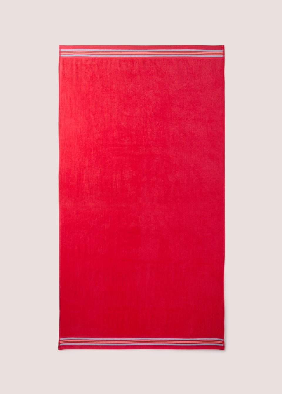 Coral Stripe Border Extra Large Towel