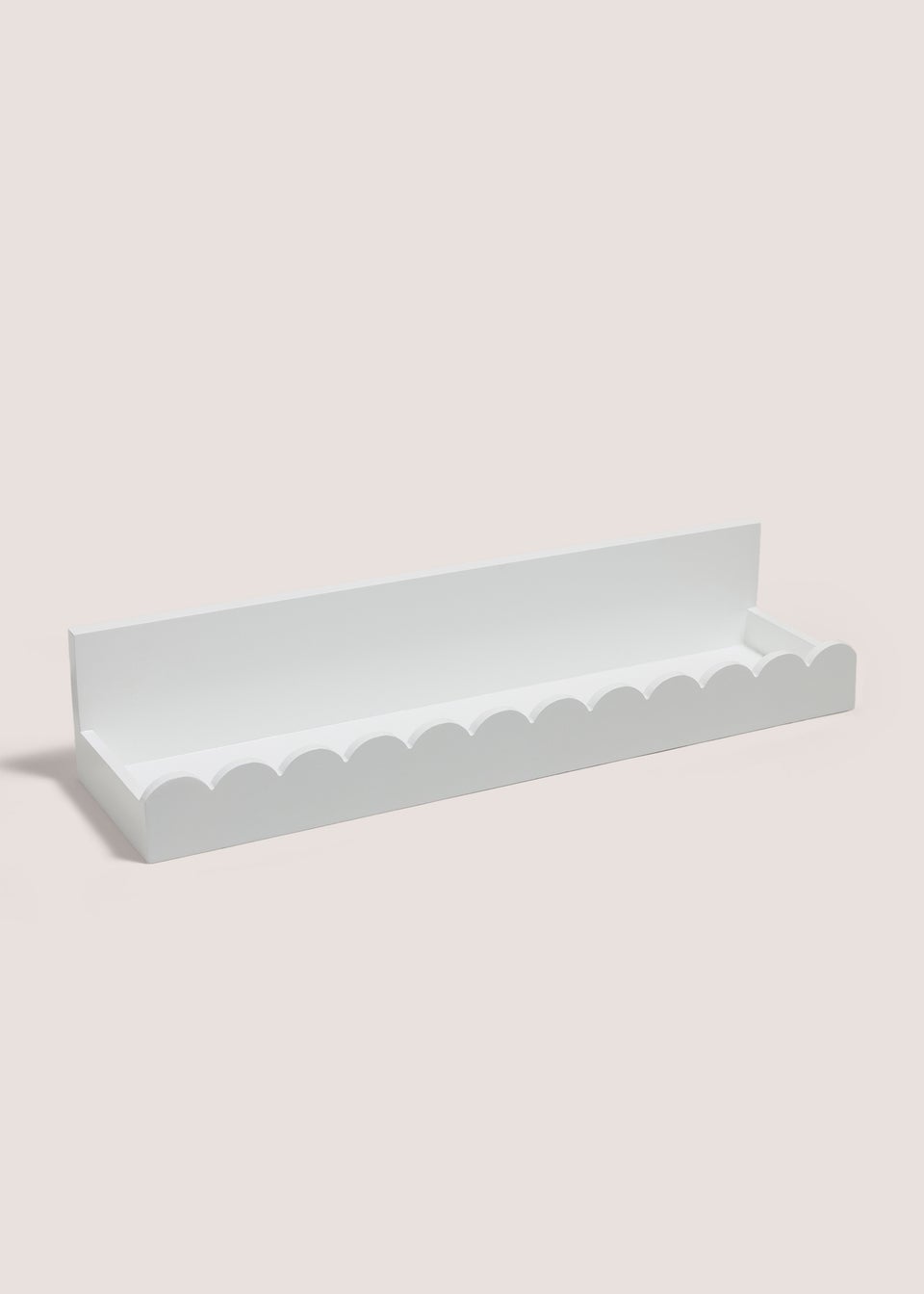 WOOD SCALLOP SHELF