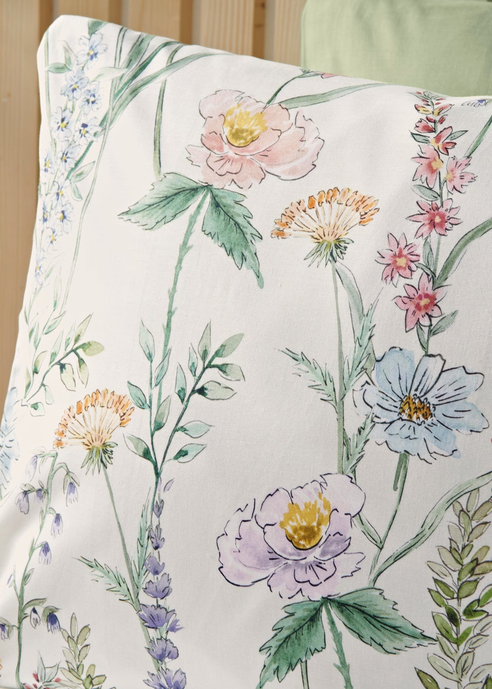 Green Floral Garden Duvet Set