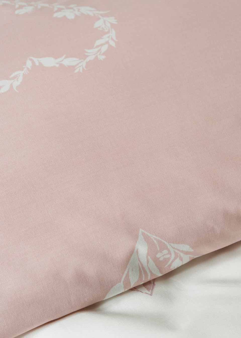 Pink Floral Heart Duvet Set