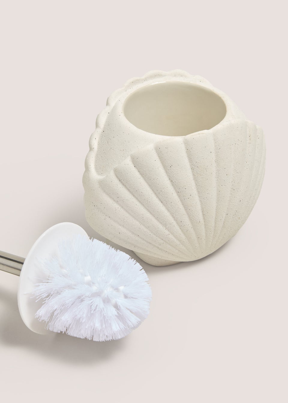 Cream Shell Toilet Brush