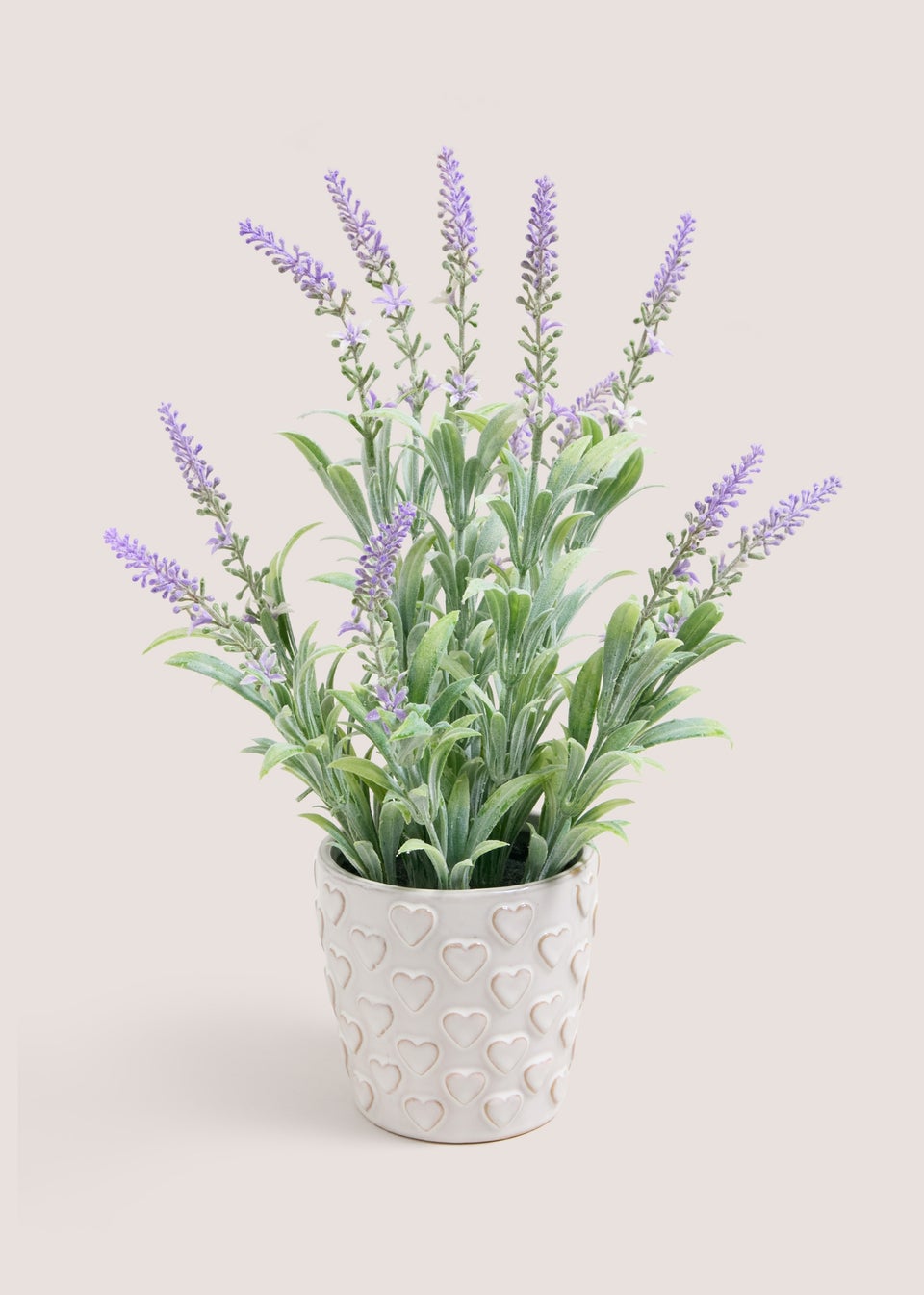 Lavender In Heart Embroidered Pot