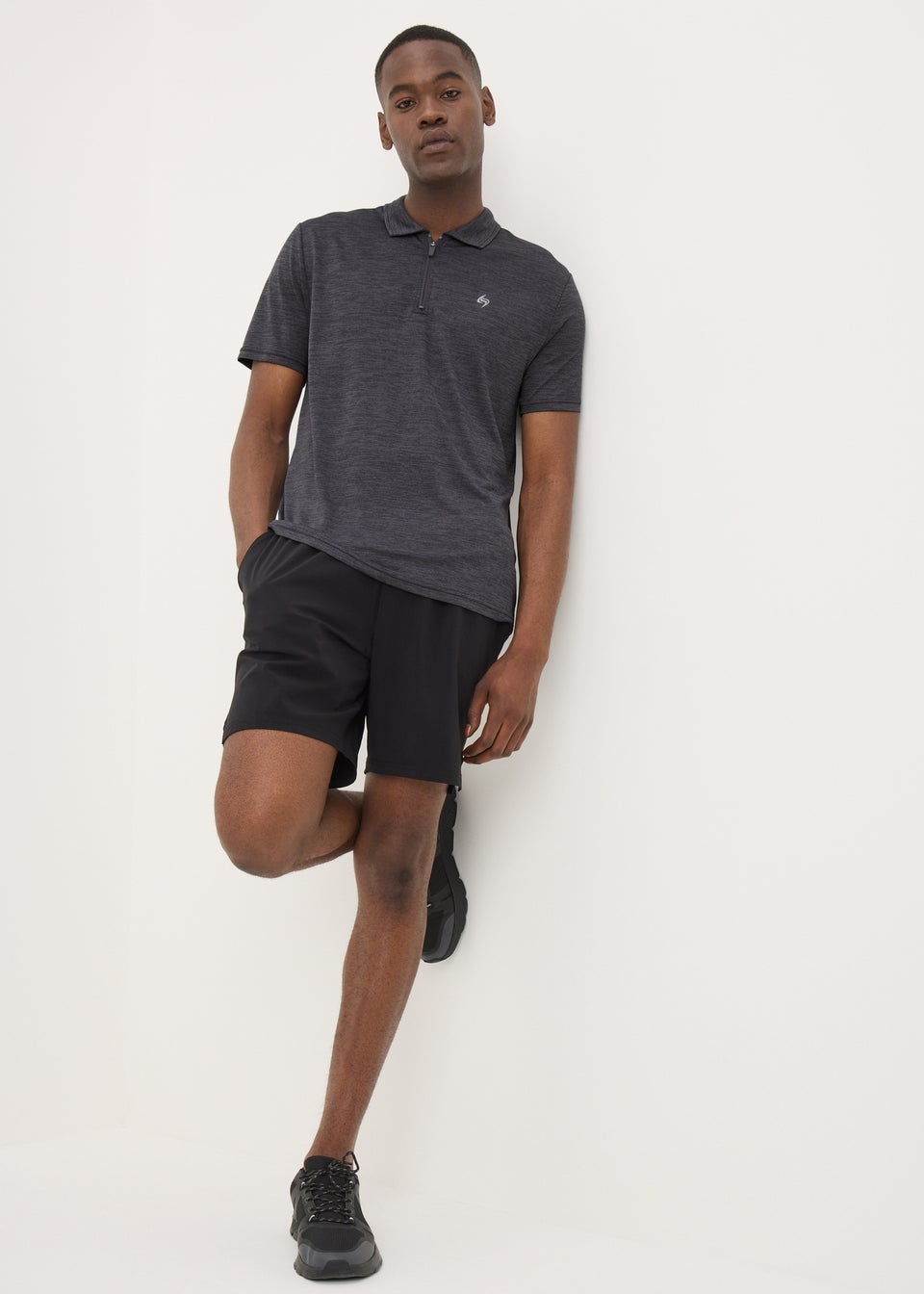 Souluxe Black Golf Polo Shirt