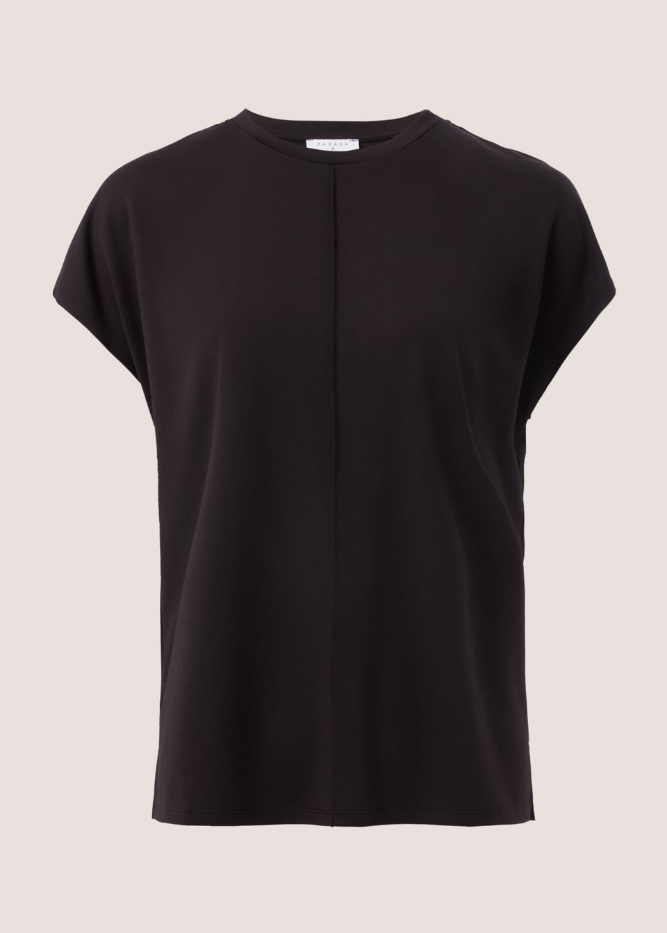 Black Seam Front T-Shirt