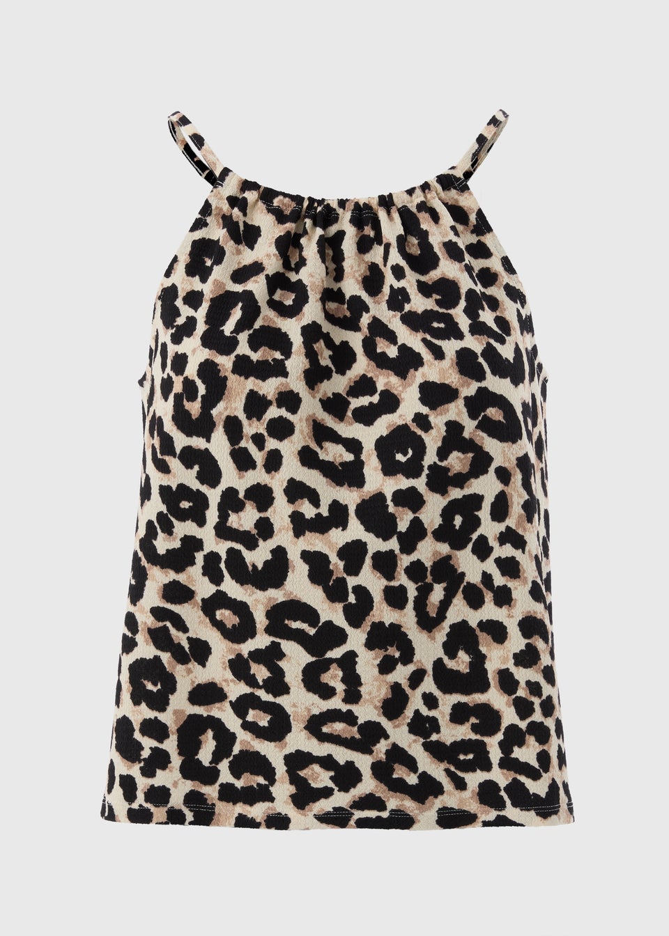 Brown Leopard Print Cami Top