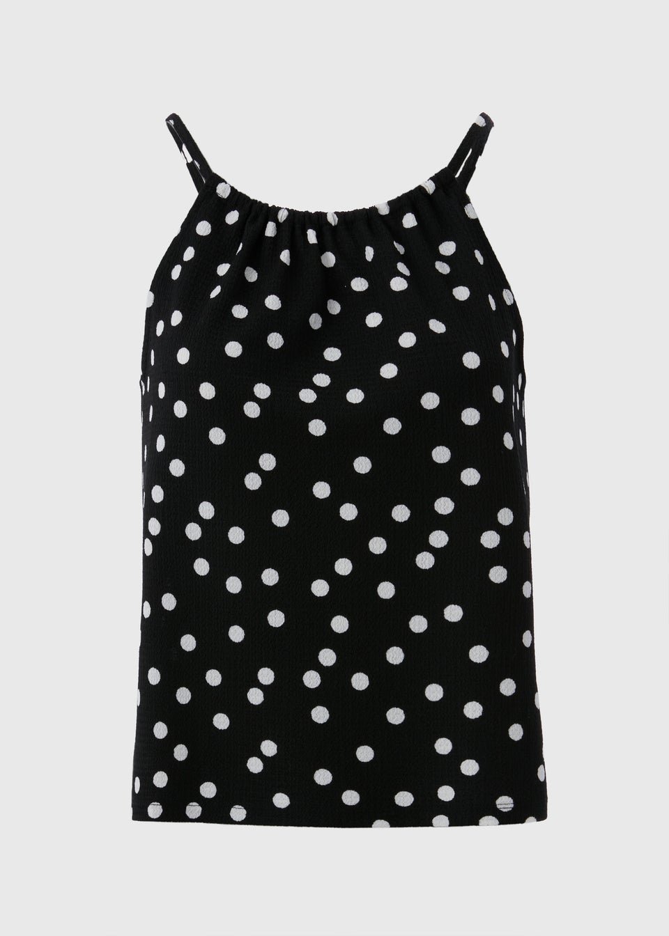 Black Spot Print Co Ord Cami Top