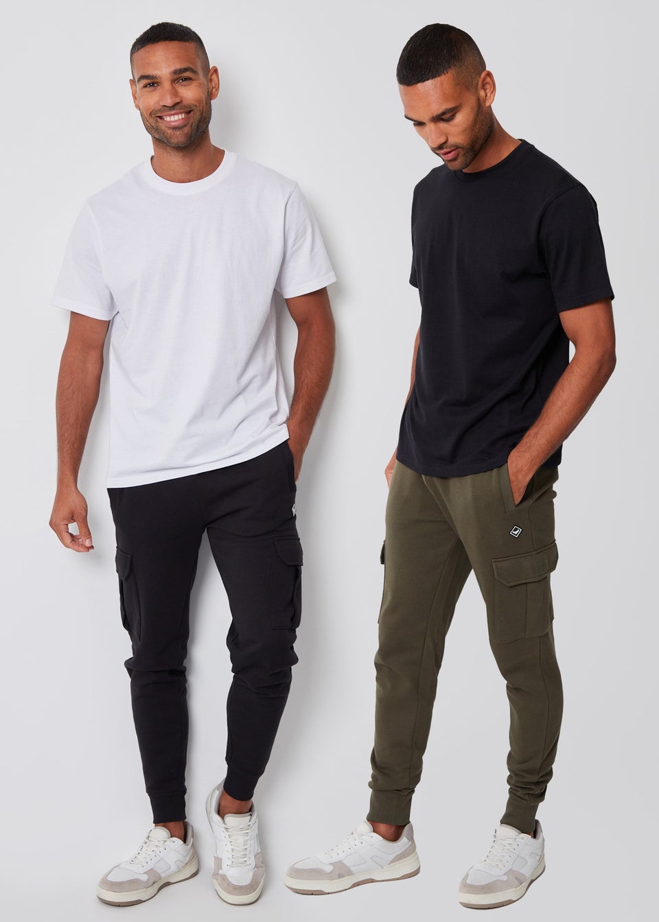 Black joggers style hot sale