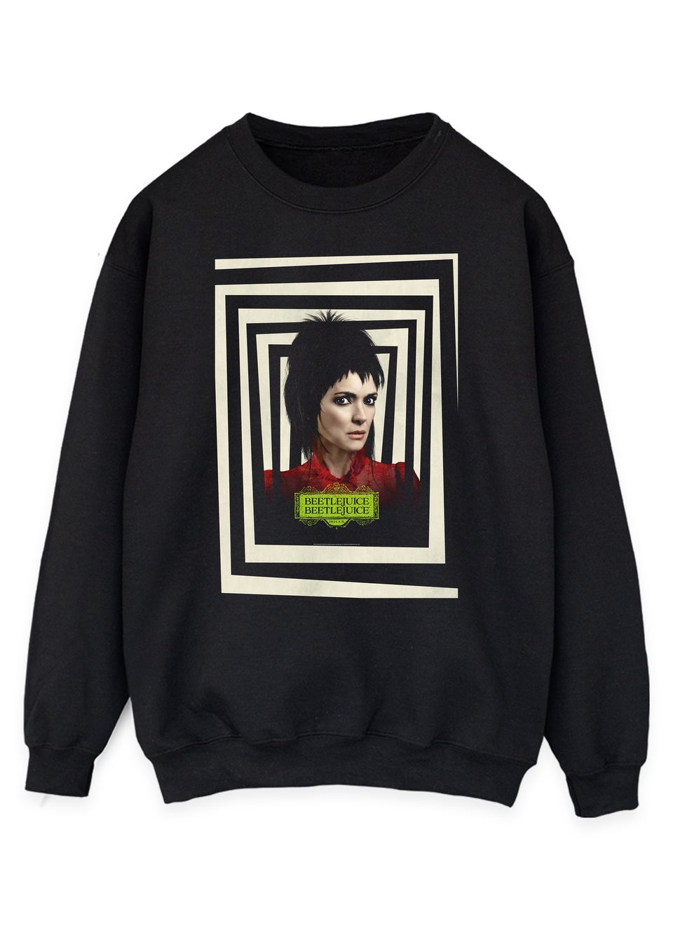 Beetlejuice Lydia Frame Black Sweatshirt