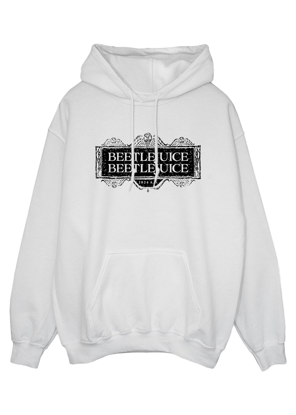 Beetlejuice Logo White Hoodie