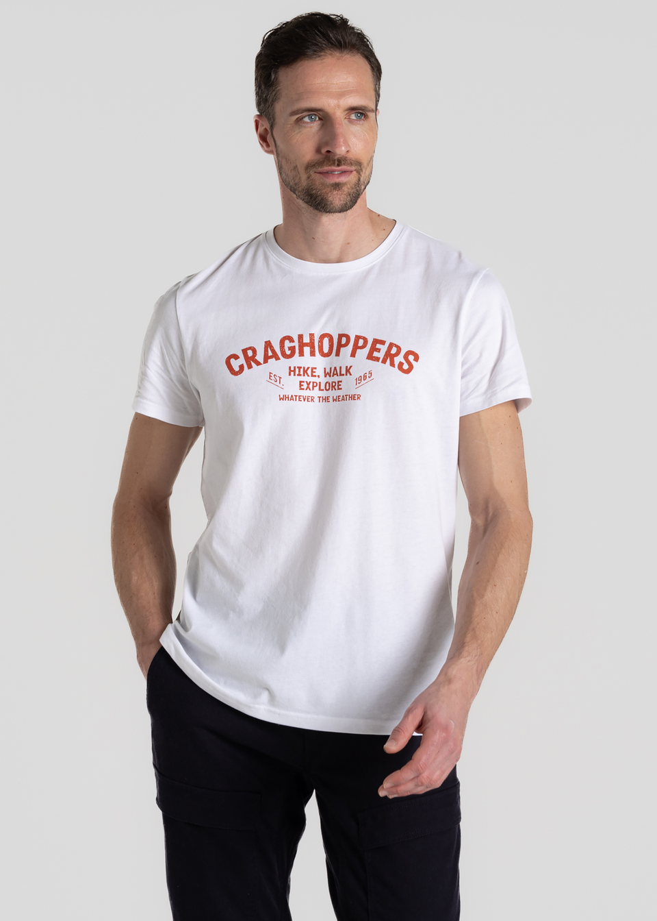 Craghoppers White Lucent Short Sleeve T-Shirt