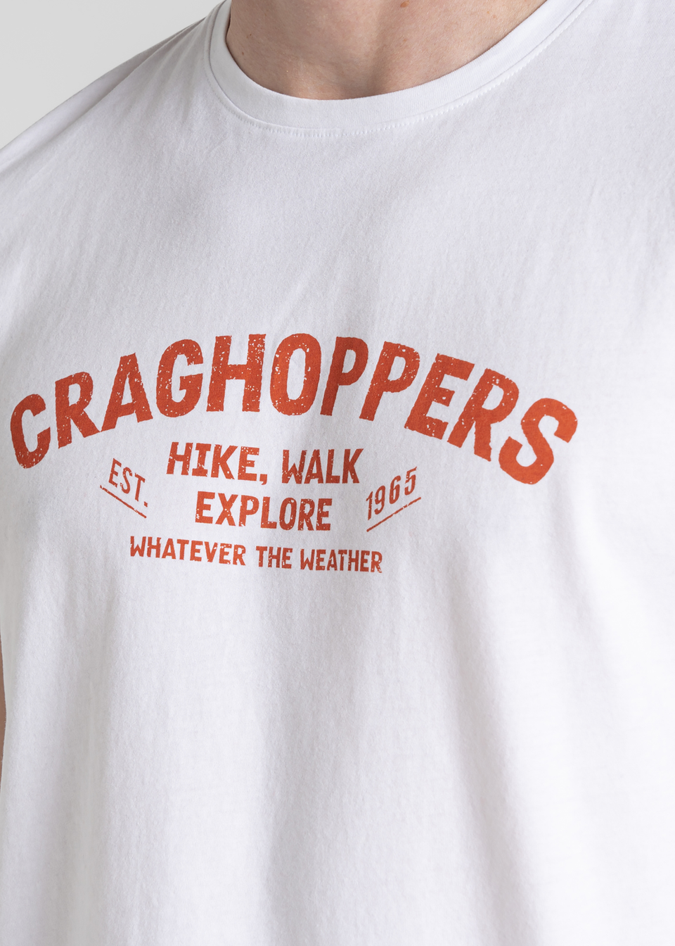Craghoppers White Lucent Short Sleeve T-Shirt