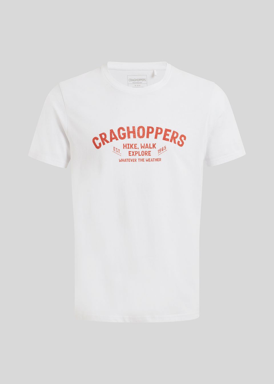 Craghoppers White Lucent Short Sleeve T-Shirt