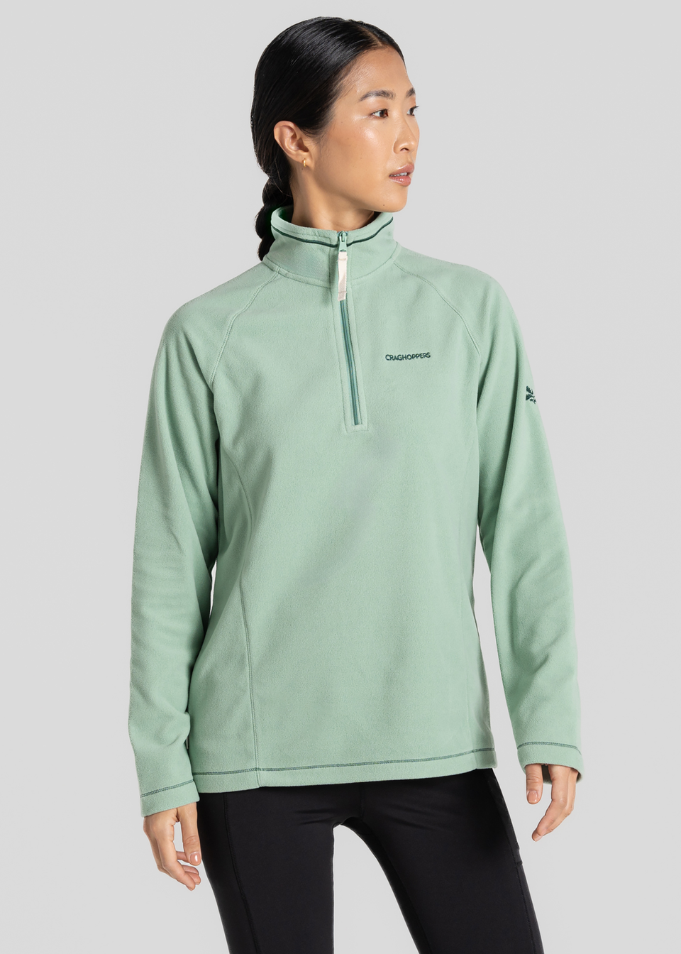 Craghoppers green fleece top